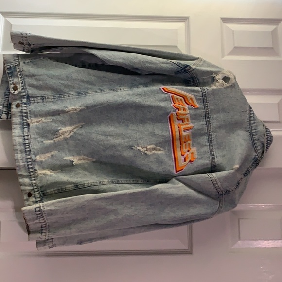 Distressed Jean Jacket - Picture 2 of 5